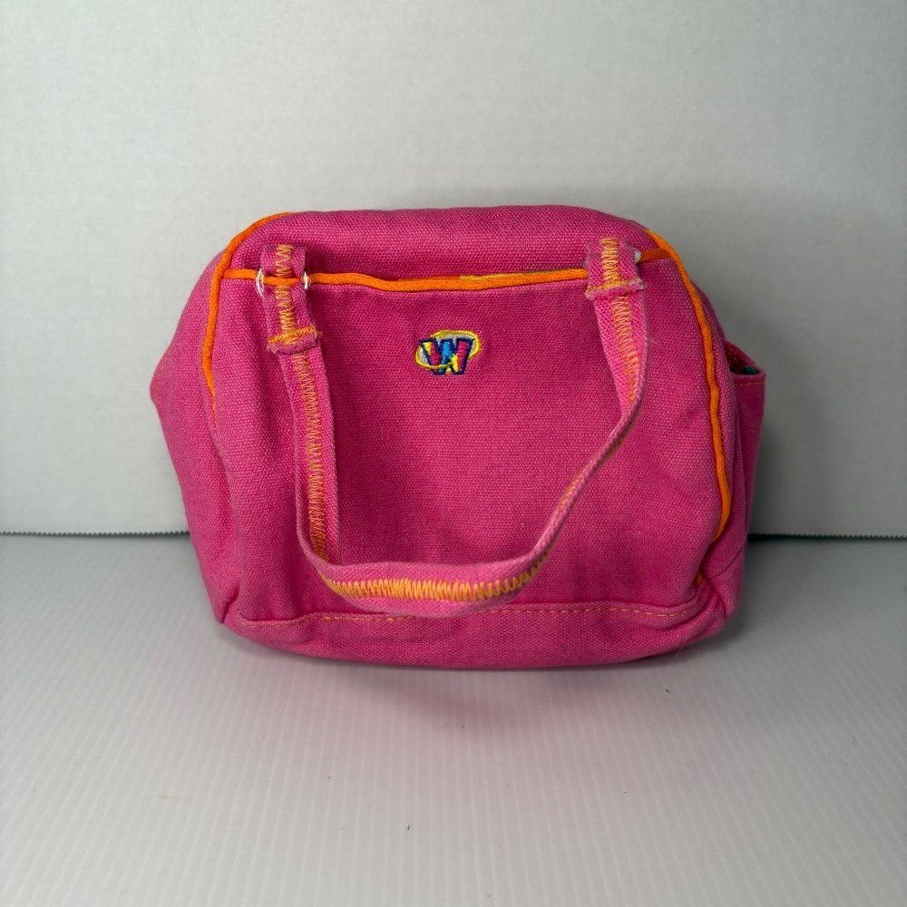 Ganz Webkinz Pink Funky Flower Plush Pet Purse Carrier Rare NO CODE Retired